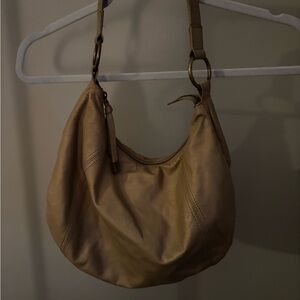 Kenneth Cole Tan Leather Hobo Bag